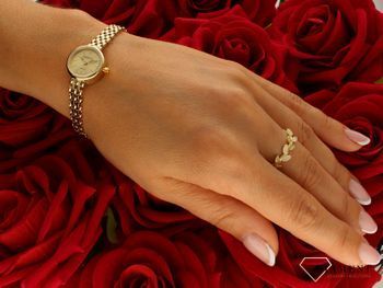 Złoty zegarek Geneve damski 585 biżuteryjna bransoletka 16 gram złota ZG 148 (2).jpg